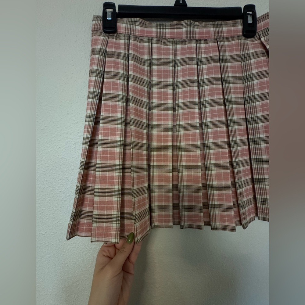 Pleated mini skirt